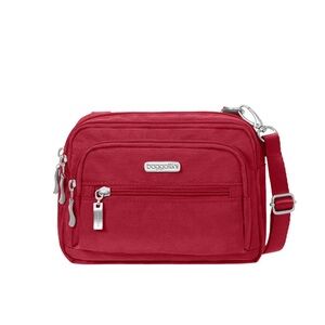 Baggallini Triple Zip Bagg, Apple Red
